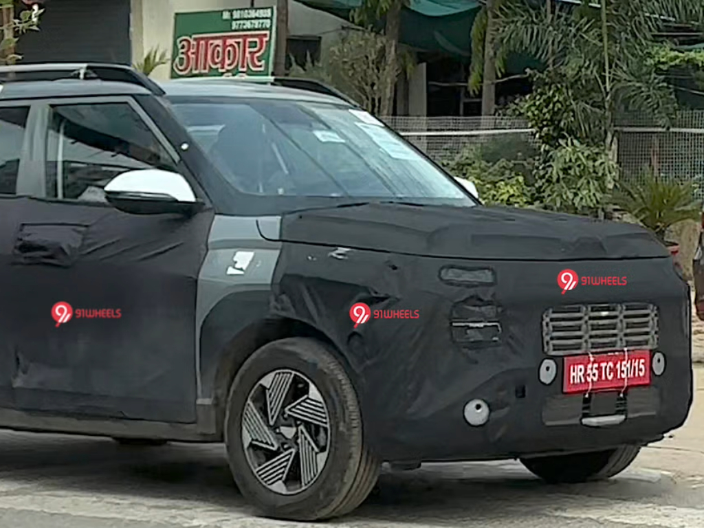 Hyundai Venue Top Variant Spotted Testing In India