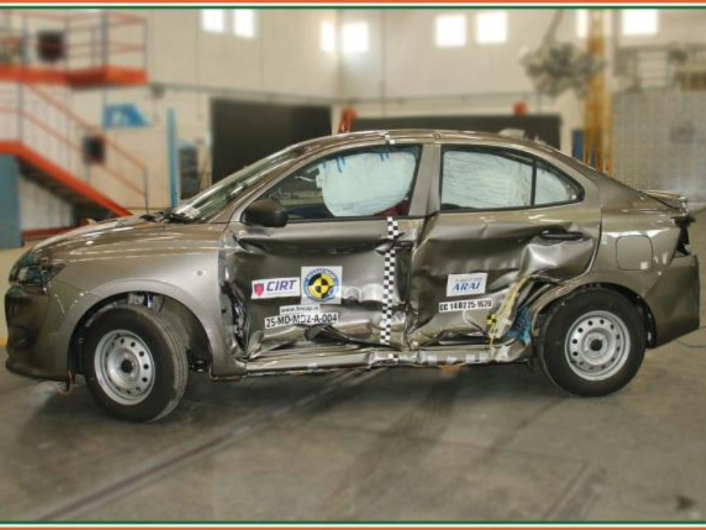 Maruti Dzire Scores 5 Stars In Bharat NCAP Crash Test