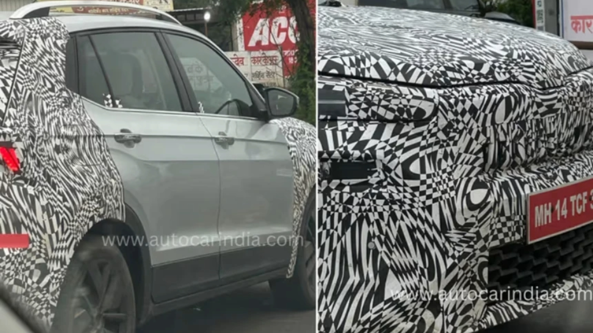 Skoda Kushaq Facelift Spotted Testing In India