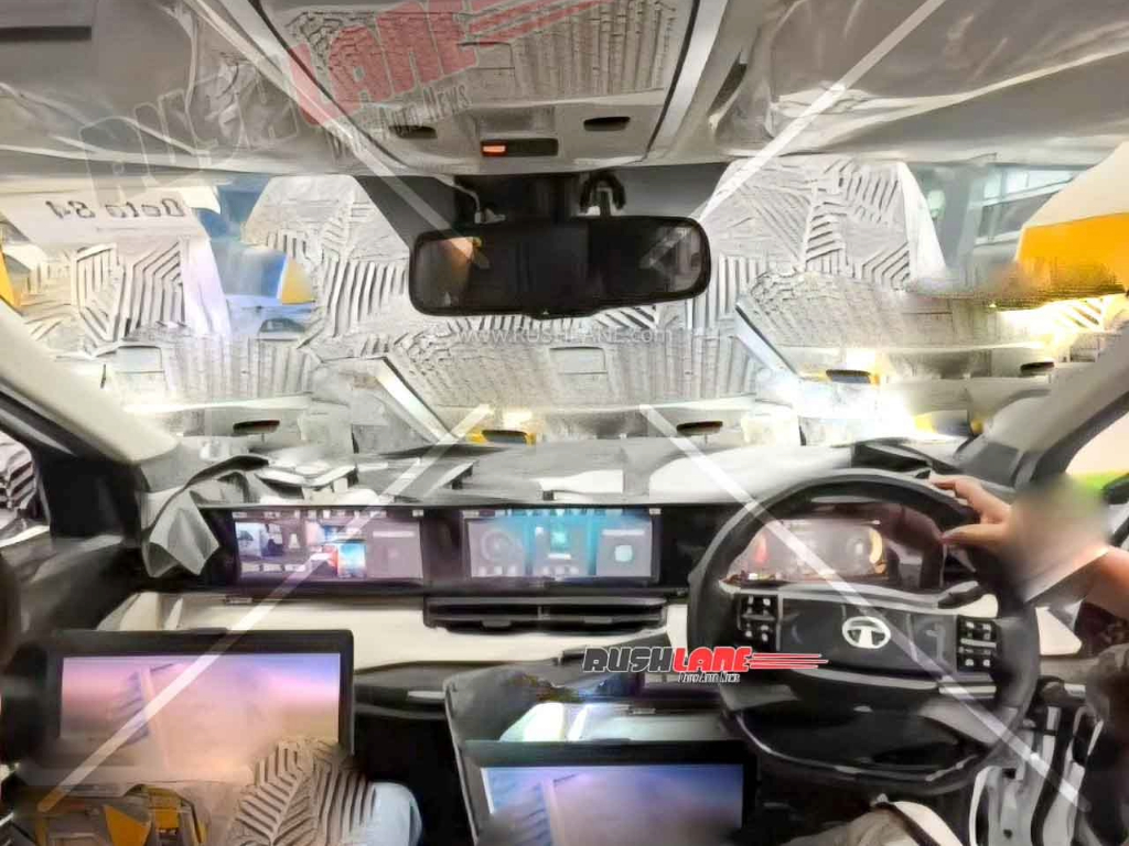 Tata Sierra Triple Screen Setup Spied