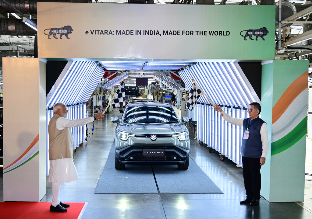 Maruti e-Vitara Production Commences In Gujarat