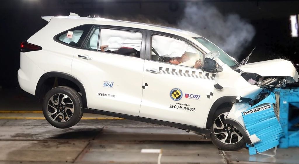 Maruti Suzuki Invicto Achieves 5-Star Bharat NCAP Safety Rating [Video]