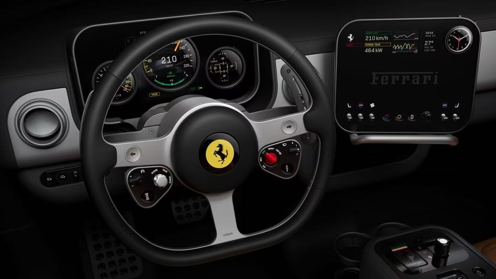 Ferrari Reveals Interior Of Its First EV, Named Luce