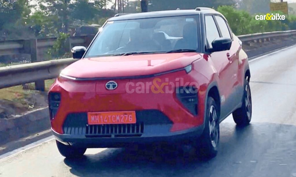 2026 Tata Punch EV Facelift Spotted Undisguised Ahead Of Launch