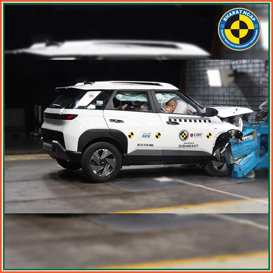 Hyundai Venue Scores 5-Stars In Bharat NCAP Crash Test