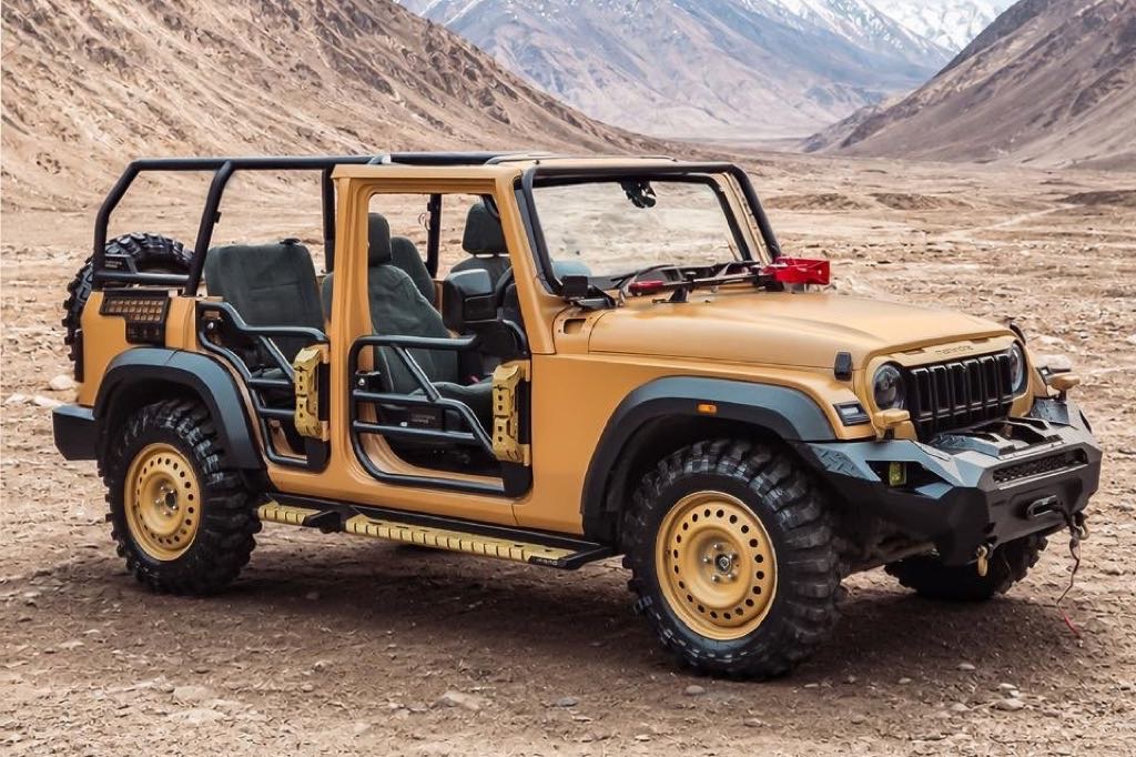 Mahindra Thar Roxx Based Military ATV Revealed